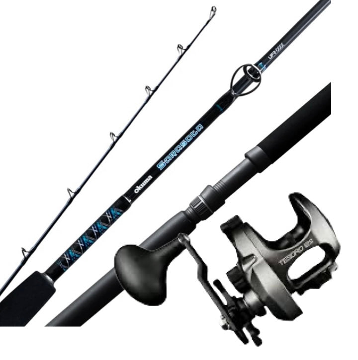 Okuma Tesoro 12 Star Drag & Sarasota 7’ Live Bait Combo