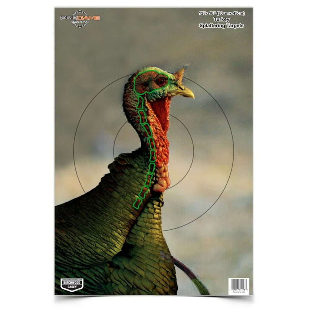 Birchwood Casey Pregame 12X18 Turkey Reactive Target 8 Pack