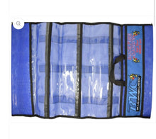 Load image into Gallery viewer, Blue Water Candy 6 Pocket Roll Up Bag
