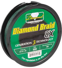 Load image into Gallery viewer, Diamond Braid 8X Solid 300 yards Generation 3
