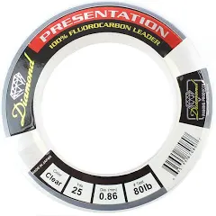 Diamond Presentation 100% Fluorocarbon Leader