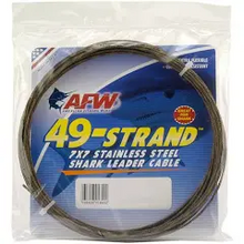 Load image into Gallery viewer, AFW 49-Strand 7x7 Stainless Steel Shark Leader Cable
