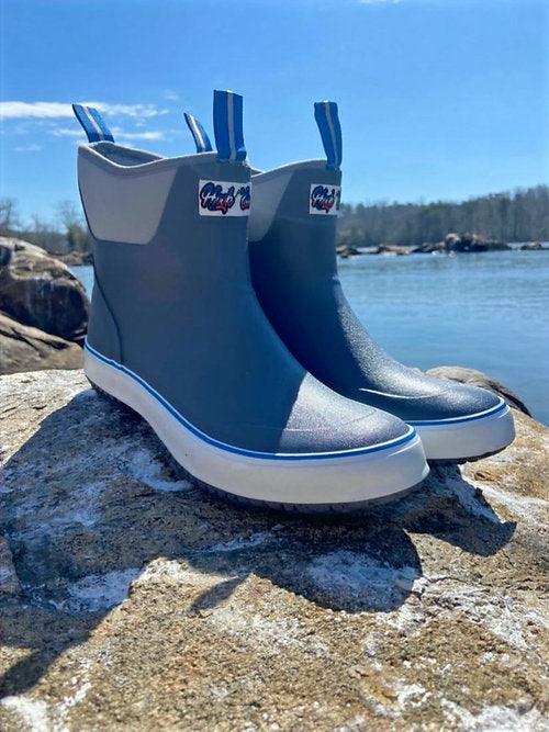 Hook 'Em Boots Gray/Blue / 9