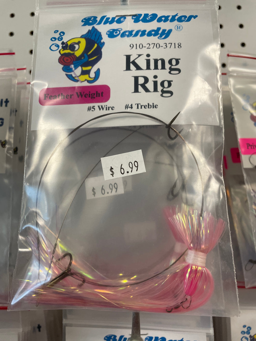 Blue Water Candy King Rig Feather Weight